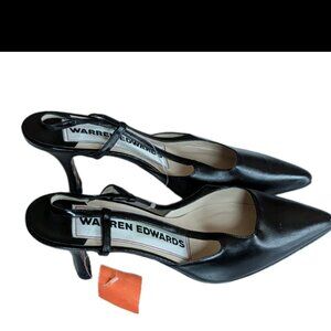 Striking Warren Edwards  Handmade In Italy Vintage Slingback Women's Shoes NWT